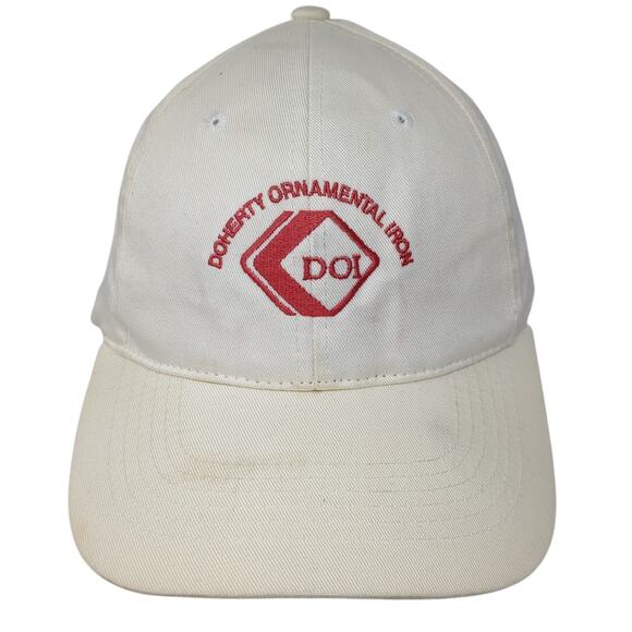 Doherty Ornamental Iron Snapback Cap Beige One Size Adjustable 6 Panel Sportsman - Picture 1 of 9
